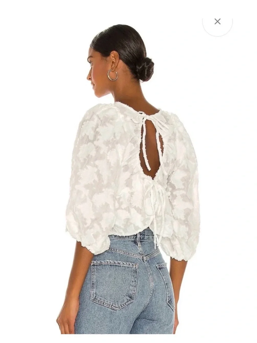 Free People Callie Open Back Top Euc Sz S